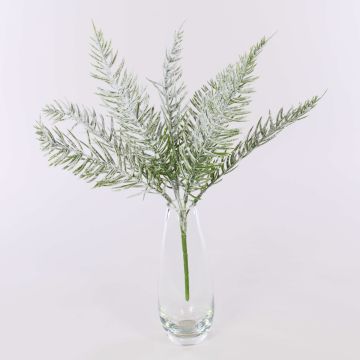 Artificial shrub cypress ZOLTAN, spike, glitter, frosted, green, 16"/40cm