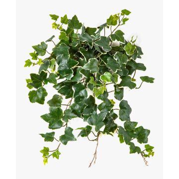 Artificial ivy vine LINNEO on a stake, crossdoor, green-white, 20"/50cm