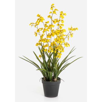Artificial Oncidium orchid 'LAFILEA' in a decorative pot, yellow, 3ft/100cm Artificial Oncidium orchid 'LAFILEA' in a decorative pot, yellow, 3ft/100cm