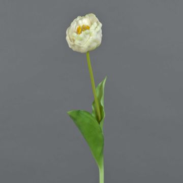 Artificial flower tulip LURANA, white, 22"/55cm, Ø2.8"/7cm Artificial flower tulip LURANA, white, 22"/55cm, Ø2.8"/7cm