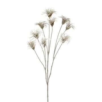 Artificial clematis seed head HARWAY, grey, 28"/70cm, Ø2.8"/7cm Artificial clematis seed head HARWAY, grey, 28"/70cm, Ø2.8"/7cm
