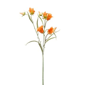 Artificial branch Bellflower EMMELY, orange, 26"/65cm