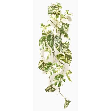 Artificial hanging plant Scindapsus NAVIRT on a stake, green and white, 90cm