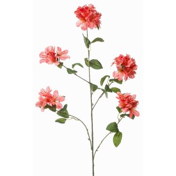 Artificial rhododendron branch MALISSA, coral, 4ft/120cm