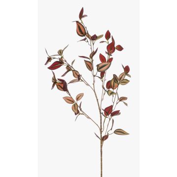 Decorative Tradescantia zebrina ROVILB branch, burgundy, 35"/90cm