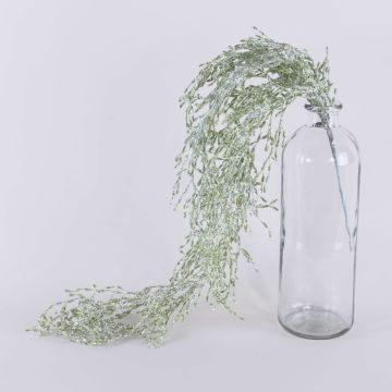 Artificial Tillandsia Usneoides NEAL on spike, glitter, silver, 35"/90cm Artificial Tillandsia Usneoides NEAL on spike, glitter, silver, 35"/90cm