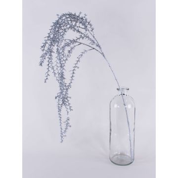 Artificial Rhipsalis branch HASAN, glitter, silver, 4ft/120cm