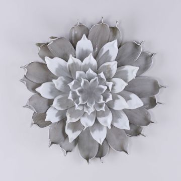 Artificial camellia blossom STEINKA, grey, Ø16"/40cm Artificial camellia blossom STEINKA, grey, Ø16"/40cm