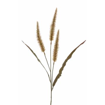Artificial fountain grass HIWA, panicles, green, 3ft/95cm