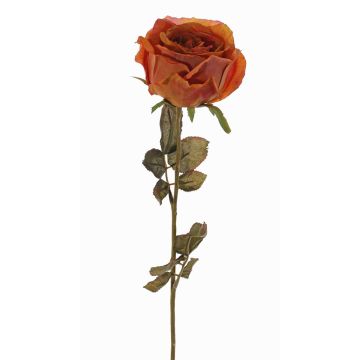 Artificial rose NAJMA, orange-fuchsia, 26"/65cm, Ø3.9"/10cm Artificial rose NAJMA, orange-fuchsia, 26"/65cm, Ø3.9"/10cm