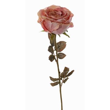 Artificial rose NAJMA, dusky pink, 26"/65cm, Ø3.9"/10cm Artificial rose NAJMA, dusky pink, 26"/65cm, Ø3.9"/10cm