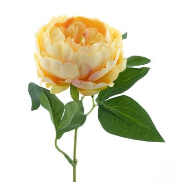 Artificial peony TALFY, yellow, 14"/35cm Artificial peony TALFY, yellow, 14"/35cm