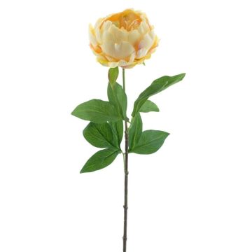 Artificial peony TALFY, yellow, 26"/65cm Artificial peony TALFY, yellow, 26"/65cm