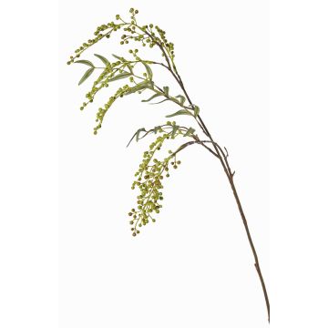 Artificial rowan spray JANNAH with fruits, green, 33"/85cm