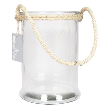 Candle jar ZULAI with handle, clear, 6.7"/17cm, Ø4.7"/12cm Candle jar ZULAI with handle, clear, 6.7"/17cm, Ø4.7"/12cm