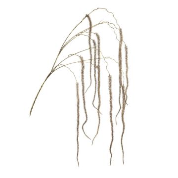 Artificial branch Amaranthus YAELLE with blossoms, hanging, brown, 140cm