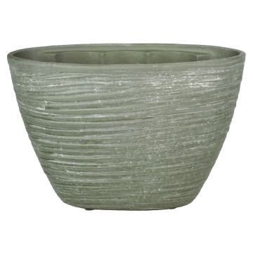 Orchid pot ADELPHOS made of ceramic, oval, grooves, grey-brown, 13"x5.7"x9"/32x14,5x22,5cm Orchid pot ADELPHOS made of ceramic, oval, grooves, grey-brown, 13"x5.7"x9"/32x14,5x22,5cm