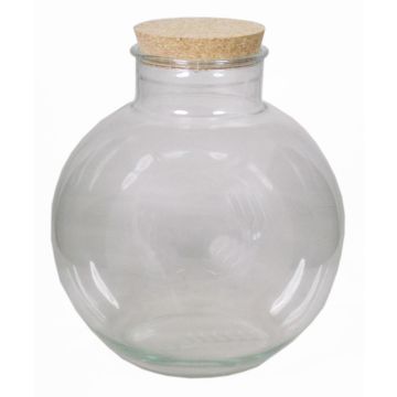 Conservation glass WINDA with cork, clear, 12"/30cm, Ø12"/31cm