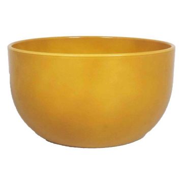 Bowl TEHERAN TOWER made of ceramic, ochre yellow, 5.5"/14cm, Ø10"/26cm