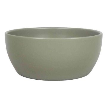 Bowl made of ceramic TEHERAN BRIDGE, olive green matt, 3.3"/8,5cm, Ø7.3"/18,5cm