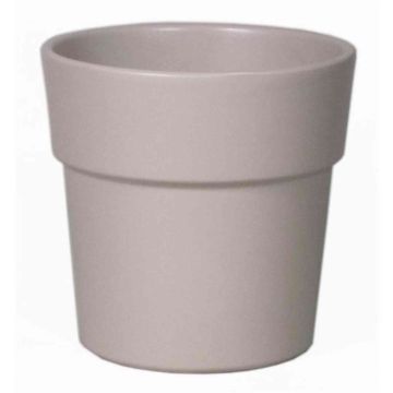Pot with rim for orchids MARIVAN, ceramic, grey matt, 4.9"/12,5cm, Ø5.3"/13,5cm