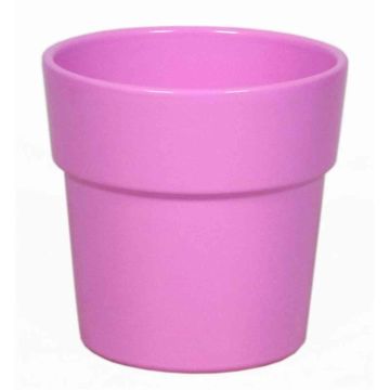 Pot with rim for orchids MARIVAN, ceramic, bubblegum pink, 4.9"/12,5cm, Ø5.3"/13,5cm