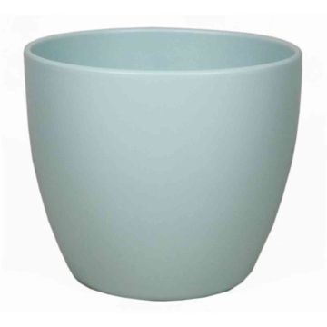 Ceramic pot for plants small TEHERAN BASAR, light turquoise matt, 3.3"/8,5cm, Ø4.1"/10,5cm Ceramic pot for plants small TEHERAN BASAR, light turquoise matt, 3.3"/8,5cm, Ø4.1"/10,5cm