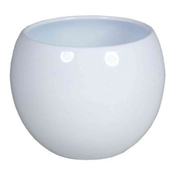 Ceramic planter HAMADAN, white, 4.3"/11cm, Ø5.7"/14,5cm Ceramic planter HAMADAN, white, 4.3"/11cm, Ø5.7"/14,5cm