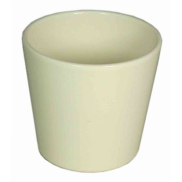 Ceramic pot for orchids BANEH, cream, 4.9"/12,5cm, Ø5.3"/13,5cm