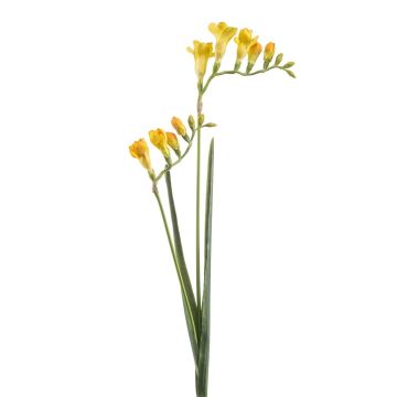Artificial branch freesia SVERINA, yellow, 31"/80cm Artificial branch freesia SVERINA, yellow, 31"/80cm