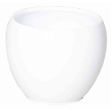White ceramic flower pot URMIA BASAR, 4.5"/11,5cm, Ø5.5"/14cm White ceramic flower pot URMIA BASAR, 4.5"/11,5cm, Ø5.5"/14cm