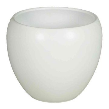 White matt flower pot URMIA BASAR, ceramic, 11"/27,5cm, Ø12"/31cm White matt flower pot URMIA BASAR, ceramic, 11"/27,5cm, Ø12"/31cm