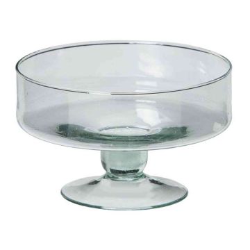 Snack bowl made of glass CORIE OCEAN on stand, clear, 4.7"/12cm, &Oslash;7.5"/19cm