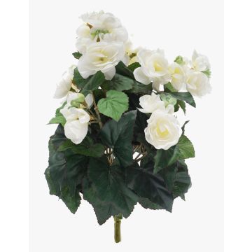 Artificial begonia CATINKA on stick, cream, 12"/30cm
