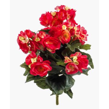 Artificial begonia CATINKA on stick, fuchsia, 12"/30cm
