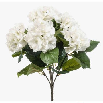 Artificial hydrangea JONE on stick, cream, 16"/40cm