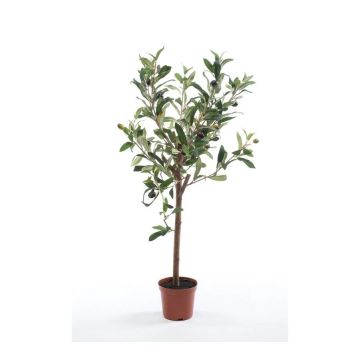 Artificial olive tree ALBERTO, real trunk, with fruits, 26"/65cm Artificial olive tree ALBERTO, real trunk, with fruits, 26"/65cm