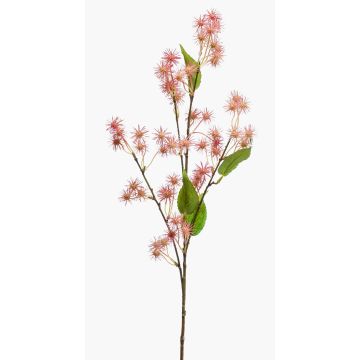 Artificial branch castor bean GROBAS with blossoms, light pink, 31"/80cm