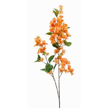 Artificial Bougainvillea branch MONELS with flowers, orange, 4ft/115cm