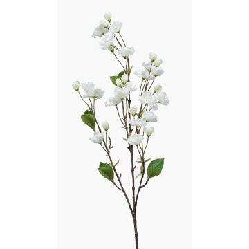 Artificial ornamental cherry branch AKEMI with flowers, white, 3ft/90cm