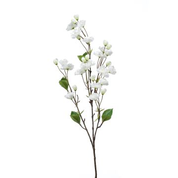 Artificial ornamental cherry branch AKEMI with flowers, white, 3ft/90cm Artificial ornamental cherry branch AKEMI with flowers, white, 3ft/90cm