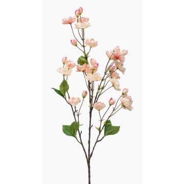 Artificial ornamental cherry branch AKEMI with flowers, salmon, 3ft/90cm