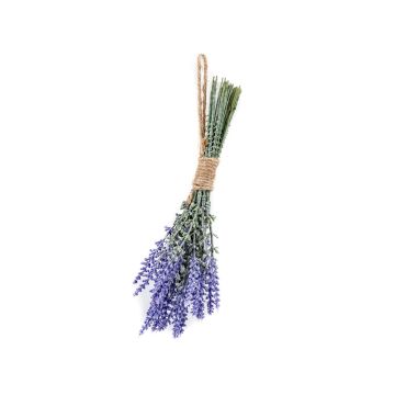 Artificial lavender bunch SARAY, purple-blue, 10"/25cm