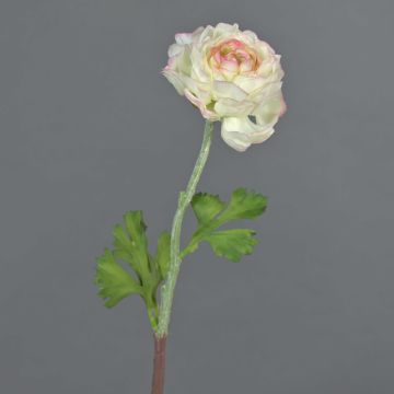 Faux flower Ranunculus ELORIO, cream-light pink, 20"/50cm Faux flower Ranunculus ELORIO, cream-light pink, 20"/50cm