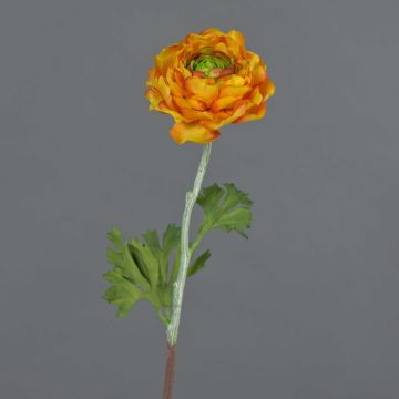 Faux flower Ranunculus ELORIO, orange-green, 20"/50cm Faux flower Ranunculus ELORIO, orange-green, 20"/50cm