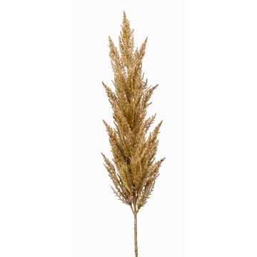 Artificial pampas grass panicle BATERNO, light brown, 4ft/115cm