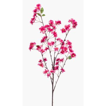 Artificial peach branch SANTANA with flowers, pink, 3ft/100cm