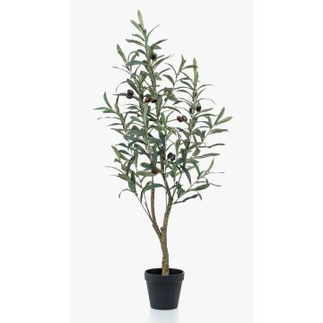 Artificial olive tree CLAYTON, artificial trunk, with fruits, 3ft/90cm