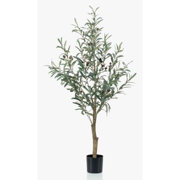 Artificial olive tree CLAYTON, artificial trunk, with fruits, 4ft/115cm