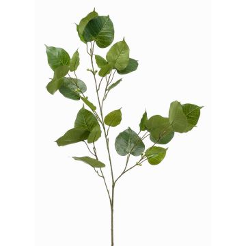 Artificial Ficus religiosa branch ASCELLA with fruits, green, 3ft/95cm